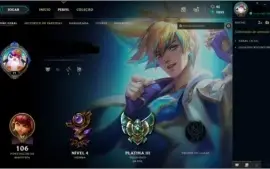 Conta league of legends platina 3