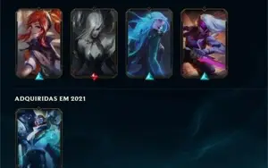 Conta lol unranked 5k de RP