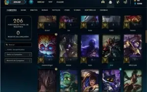 Conta prata 3 com 67 Champs e 38 skins