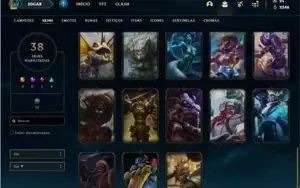 Conta prata 3 com 67 Champs e 38 skins