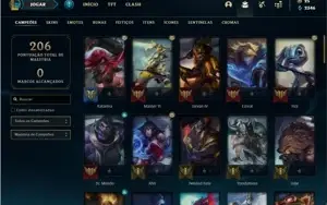 Conta prata 3 com 67 Champs e 38 skins