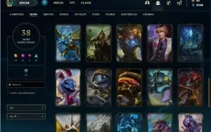 Conta prata 3 com 67 Champs e 38 skins