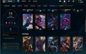 Conta prata 3 com 67 Champs e 38 skins