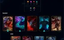 Conta no LOL, Ouro IV; muitas skins e  todos os campeões.