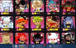 Conta de Cookierun Kingdom, com bastante recursos e biscoito
