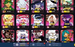 Conta de Cookierun Kingdom, com bastante recursos e biscoito