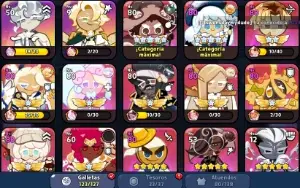 Conta de Cookierun Kingdom, com bastante recursos e biscoito
