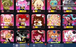 Conta de Cookierun Kingdom, com bastante recursos e biscoito