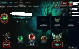 Conta League of Legends Platina S6/S7/S8