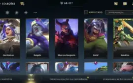 Conta de Wild rift, possui 64 skins e muito mais!!