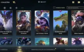 Conta de Wild rift, possui 64 skins e muito mais!!