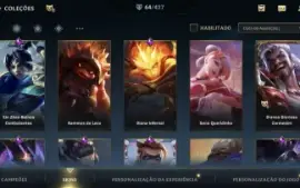 Conta de Wild rift, possui 64 skins e muito mais!!
