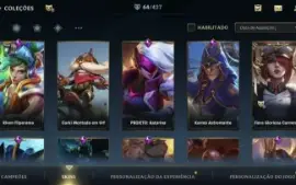 Conta de Wild rift, possui 64 skins e muito mais!!