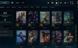 League of legends conta D4 mmr mestre ganhando 40 pdl