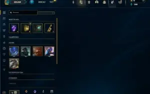 Ouro 2 com 45 Champs e 7 Skins + 5 Fragmentos de Skins