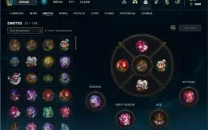 Conta Platina 2 com 36 Champs e 9 Skins + 8 Fragmentos