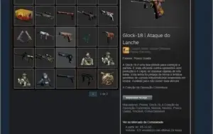 Conta CSGO com mais de R$ 550 em Skins (mercado bloqueado)