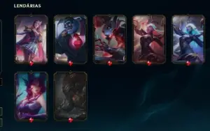 Conta handlevel, diamante 4, 7 skins lendarias, troca d nick