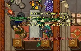 Cassino para todas versões do tibia