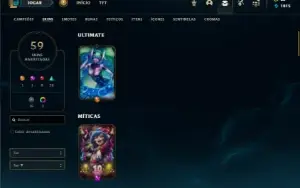 Diamante 4 com 131 Champs e 59 Skins ( MAIN MID / ADC )