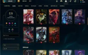 Diamante 4 com 131 Champs e 59 Skins ( MAIN MID / ADC )