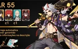 AR 55 Itto + Arma assinatura / Zhongli c1 / Hutao / Banner G