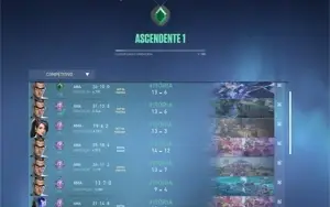 Conta Ascendente 1 + facas + skins