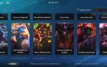 Conta de Wild Rift com 69 skins e vários passes