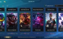 Conta de Wild Rift com 69 skins e vários passes