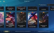 Conta de Wild Rift com 69 skins e vários passes