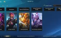 Conta de Wild Rift com 69 skins e vários passes