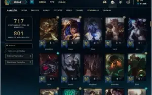 Conta ouro 4 com TODOS os champs e 159 skins (MAIN JG / MID)