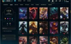 Conta ouro 4 com TODOS os champs e 159 skins (MAIN JG / MID)