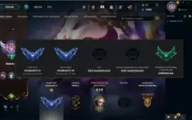 Conta Lol D2/D3 - 190 skins