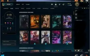Conta League of legends, todos campeões 119 skin + sona dj
