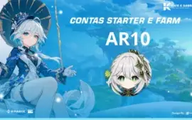 Contas de Genshin Impact starters com 1 personagem limitado