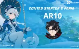 Contas de Genshin Impact starters com 1 personagem limitado