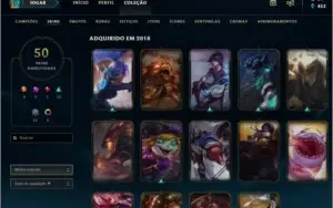 VENDO - Conta de LOL - 96 CAMPEÕES e 50 SKINS - ELO - PRATA