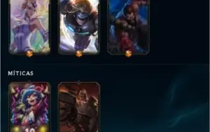 Conta de lol ouro 3 nivel 186, 217 skins