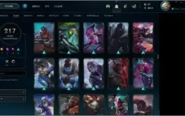 Conta de lol ouro 3 nivel 186, 217 skins