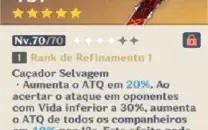 GENSHIN IMPACT AR52--5 PERSONAGNS 5-ESTRELA + TUMULO DO LOBO