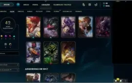 CONTA LOL GOLD 1--102 CAMPEÕES E 42 SKINS + AATROX VITORIOSO