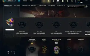 Unranked com 60 Champs e 19 Skins + 2 Fragmentos