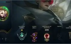 Conta League of Legends / Platina 1 / 323 Skins