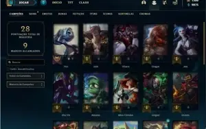 Conta Unranked com 3 Skins e 27 Champs + 1300 RP