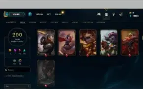 Conta de LoL Nivel 204 com 193 skins +17cromas+ 149 campeões