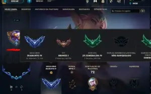 Conta De Lol Diamante 4
