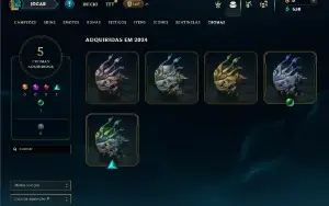 Diamante 4 com 40 Champs e 4 Skins