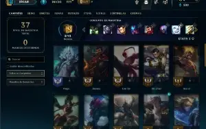 Diamante 4 com 40 Champs e 4 Skins