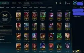 CONTA NVL 95 COM 40K EA 57 CHAMPS E 18 SKINS POR R$86,99